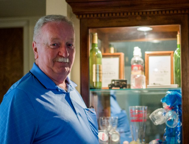 Charles Moore and his lifetime of memorabilia. Photo by Jennifer Trinkle.